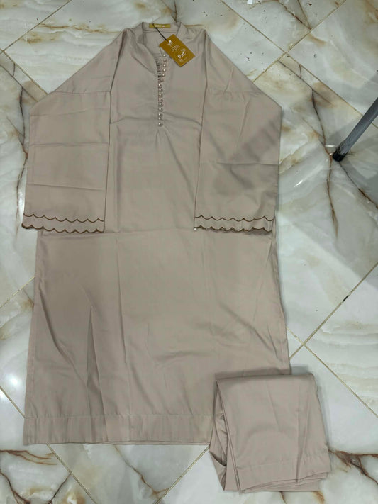 mtj 02 pc stitch suit / beige -3498