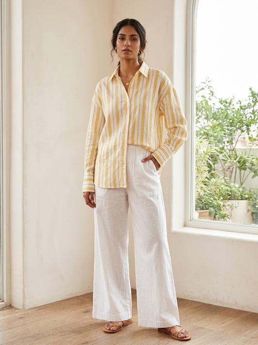 ZELLBURY 2pc STITCH SHIRT TROUSER