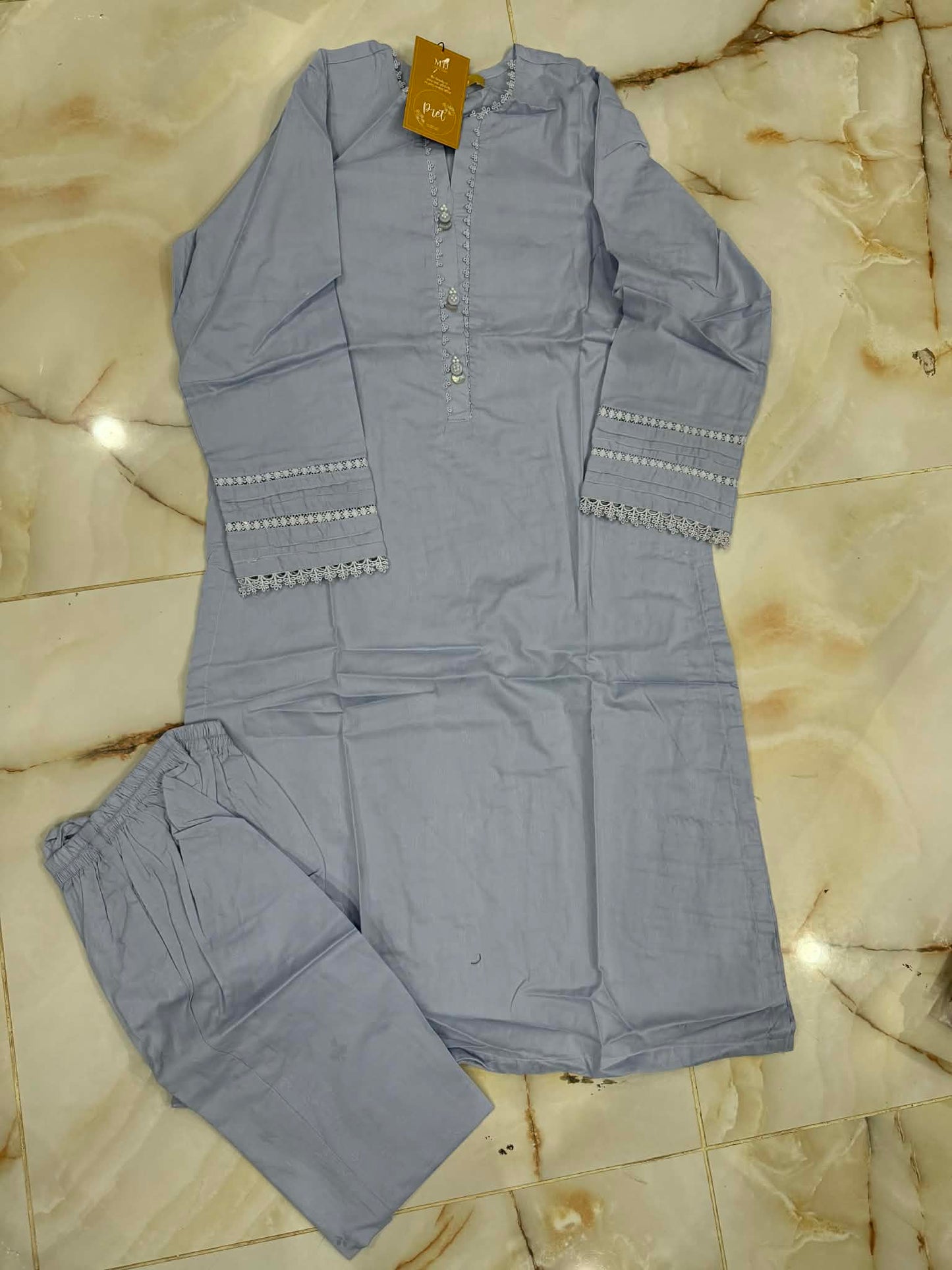 MTJ 02 PC STITCH SUIT / LILAC