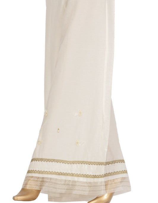 J.LADIES TROUSER / OFF WHITE