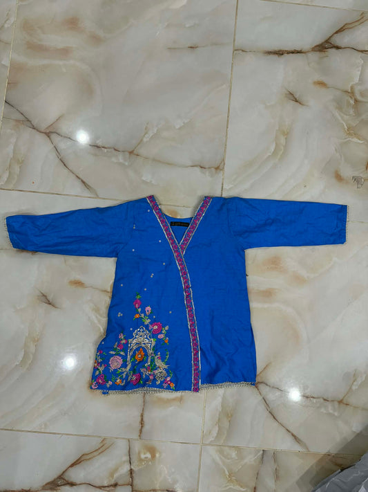 j. 01 pc stitch kurti girls / blue