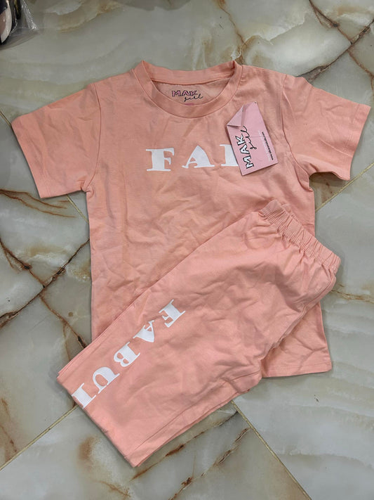 alkaram  kids  02 pc stitch suit / pink