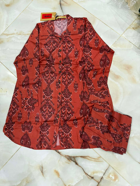 MTJ 02 PC STITCH SUIT / VERMILION