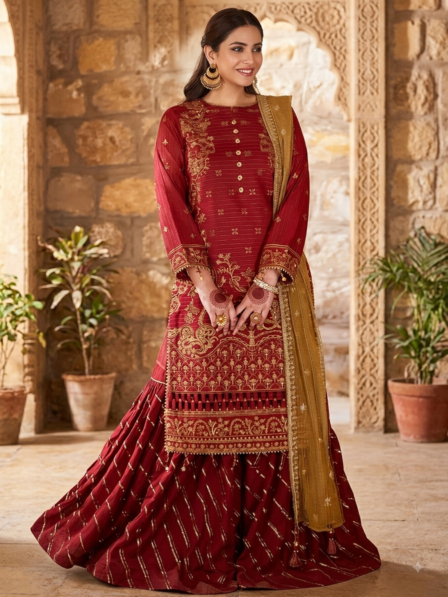 SALITEX 3pc UNSTITCH EMB 20059 AZADI SALE