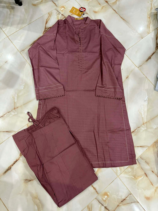 MTJ 02 PC STITCH SUIT / BROWN
