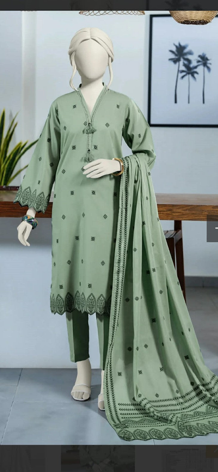 MTJ 03 PC STITCH SUIT  /GREEN