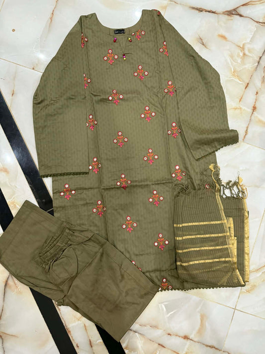 J. 03 PC STITCH SUIT / MANDI