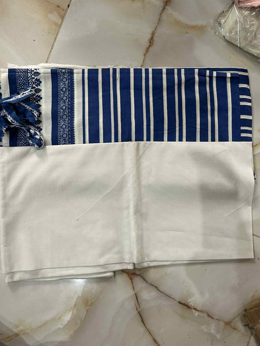 SANASAFINAZ 02 PC UNSTITCH SUIT / BLUE