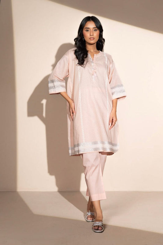 AL KARAM 02 PC STITCH SUIT / PEACH