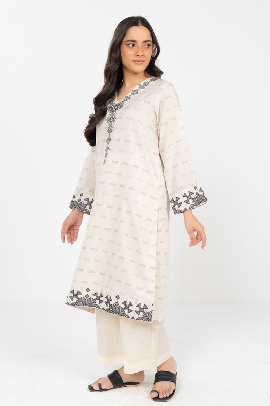 al karam 02 pc stitch suit / off white