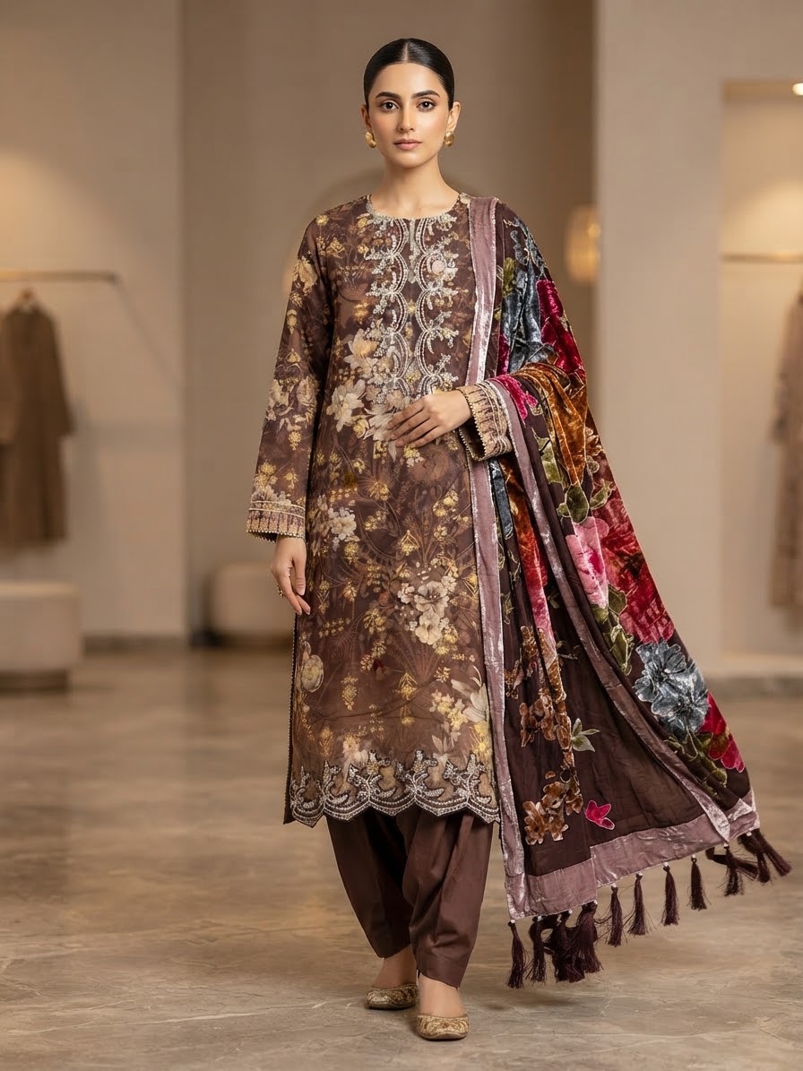 J. 3pc STITCH HEAVY FORMAL EMB