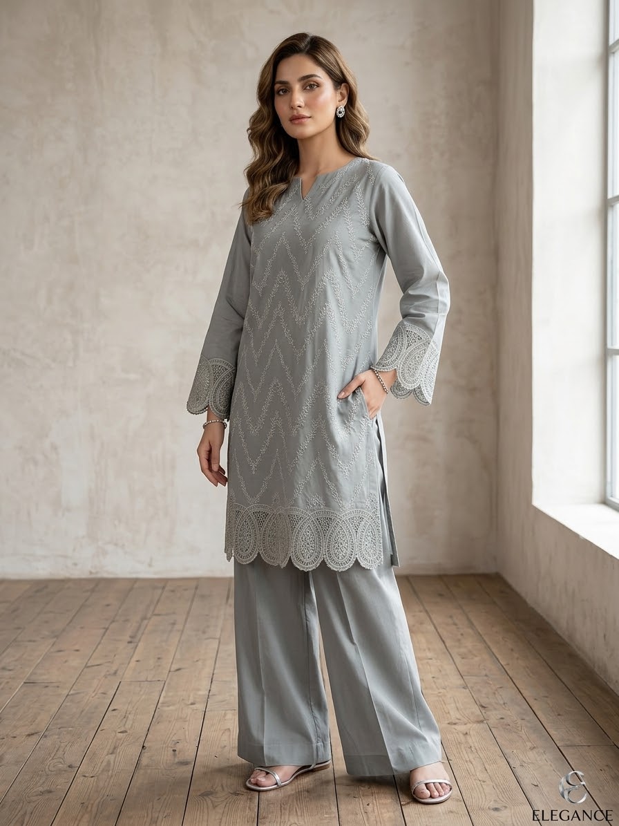 KHAADI 2PC STITCH FANCY EMB LAWN