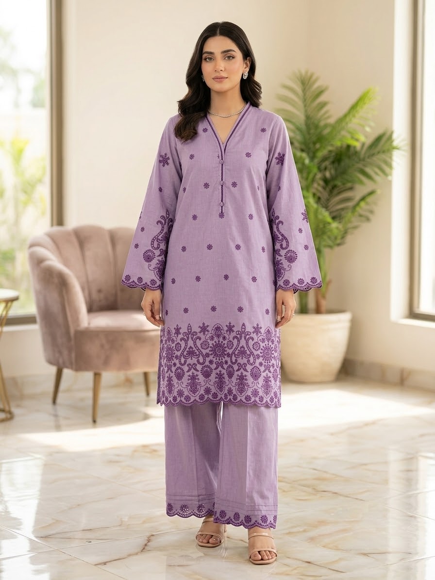 SAYA 02 PC STITCH SUIT / HEAVY CHICKEN KARI1342