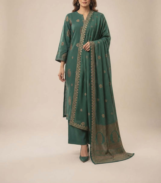 saya 03 pc stitch suit / green -140