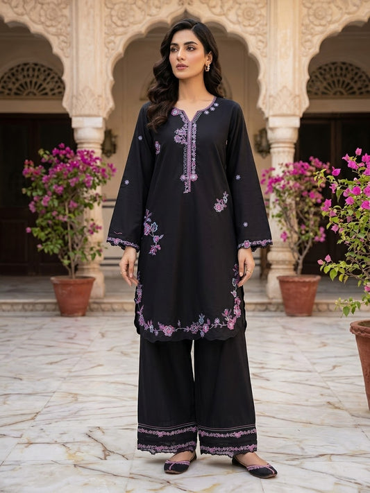 SAYA 2 pc STITCH EMB FERSHI SHALWAR DRESS