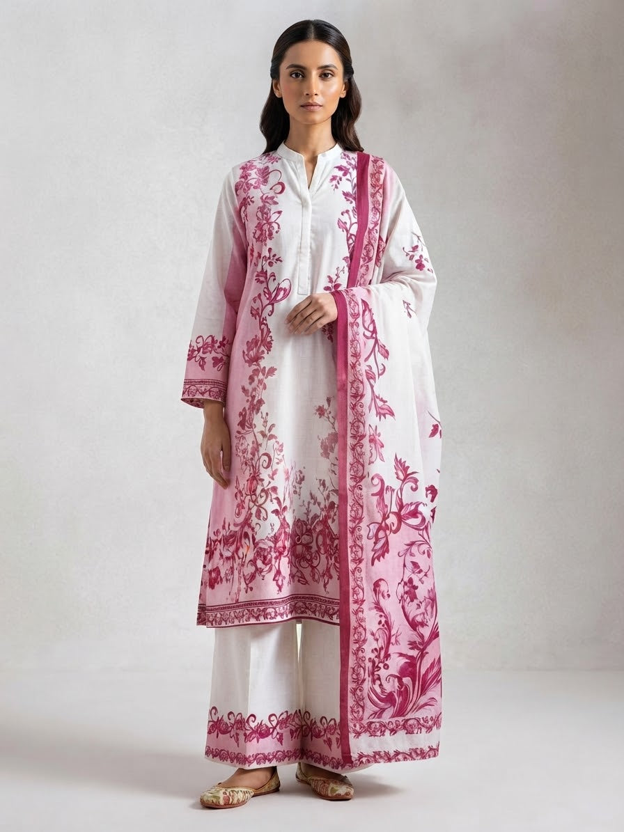 SAYA 03PC UNSTITCH VISCOSE/ 5755 MAGENTA