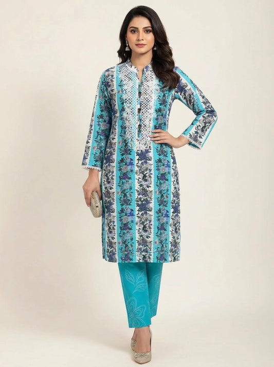 Khaadi 02pc stitch S/T-Blueway-30