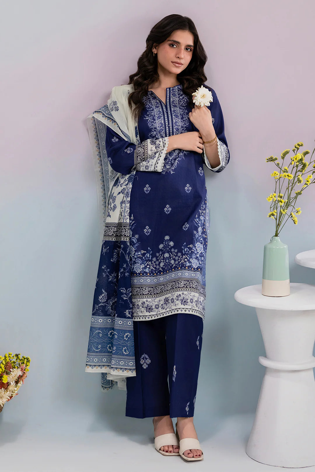 Zellbury 03pc Stitch/DarkBlue-819
