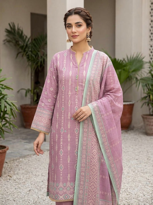 Saya 2-Piece Stitched Khaddar Shirt & Dupatta