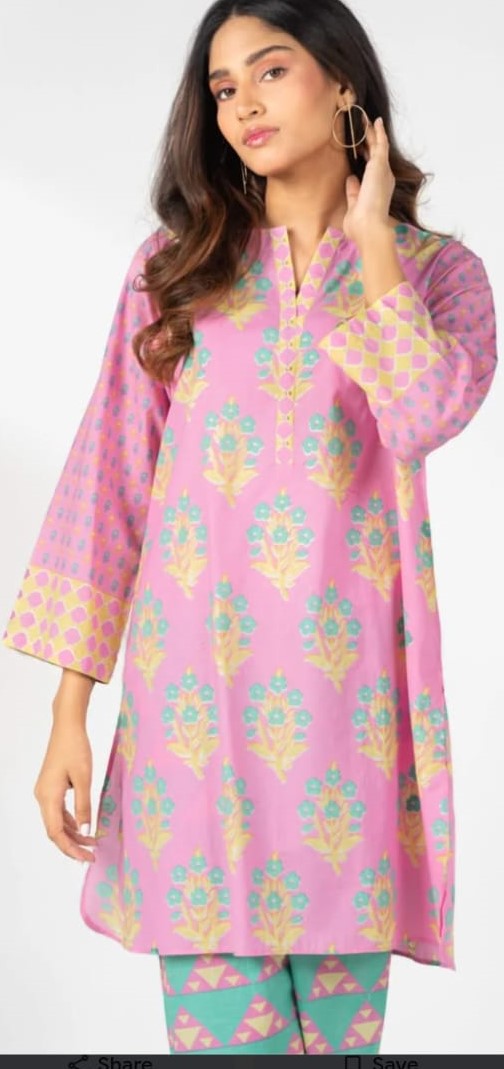 AL KARAM LAWN 02 PC STITCH SUIT / PINK