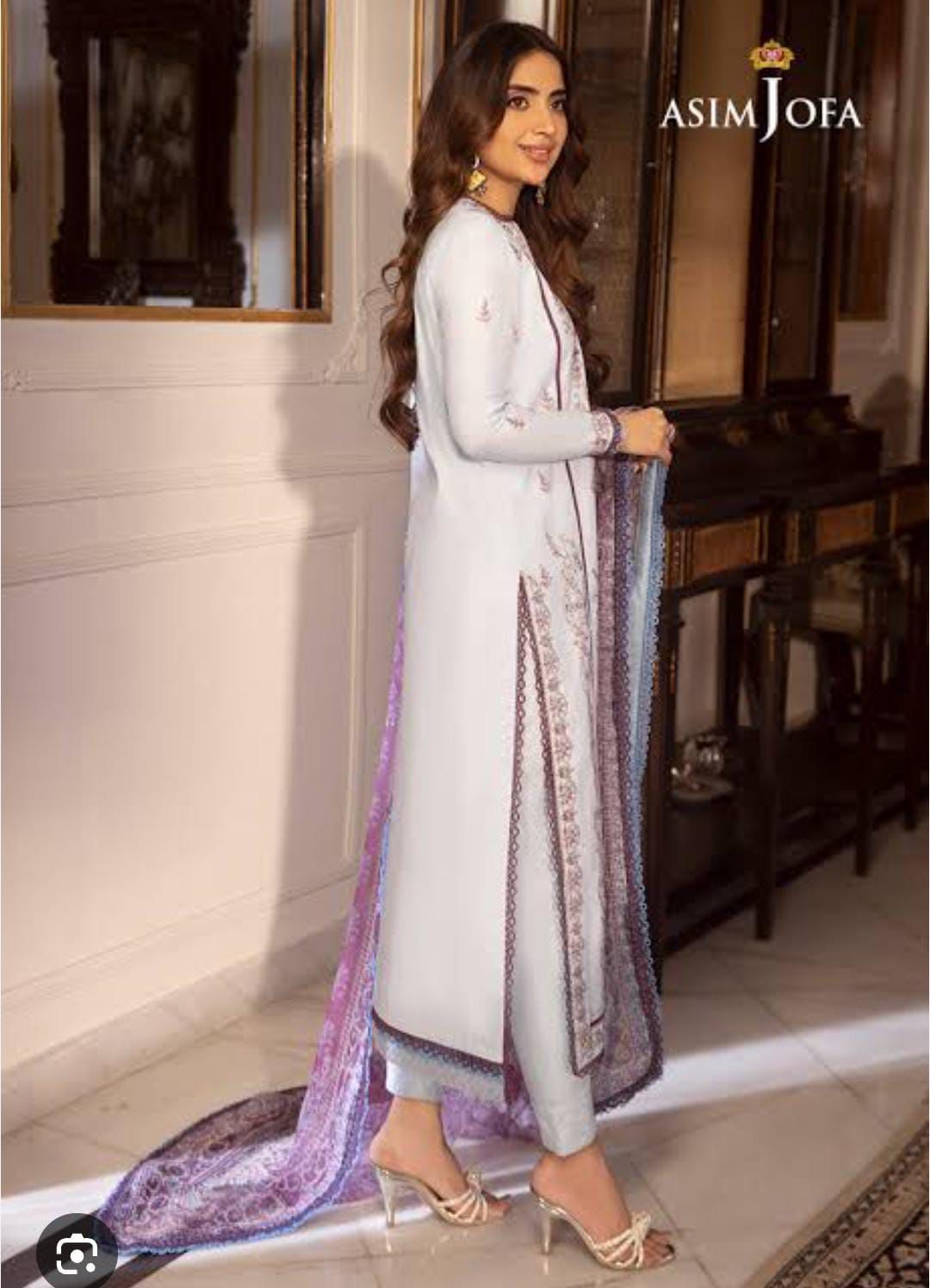 ASIM JOFA 03PC STITCH/ VLOUISH