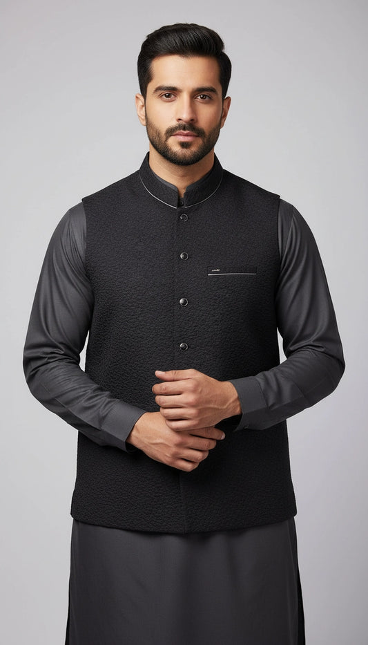 ALMIRA 01 PC WASTCOAT / BLACK