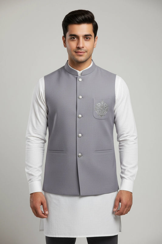 ALMIRA 01 PC WASTCOAT / GREY