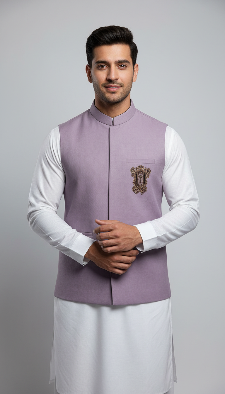 ALMIRA 01 PC WASTCOAT / PURPLE