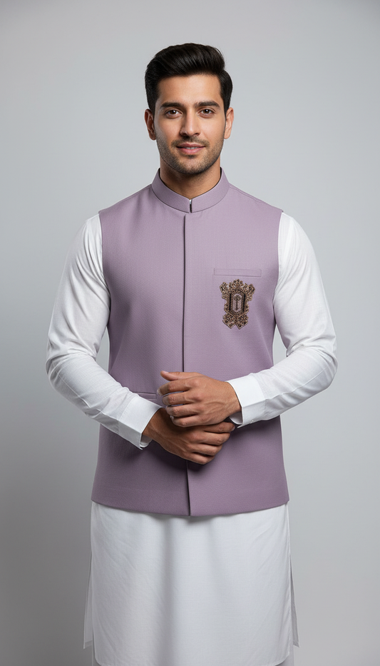 ALMIRA 01 PC WASTCOAT / PURPLE