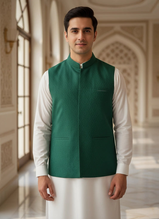 ALMIRA 01 PC WASTCOAT / GREEN