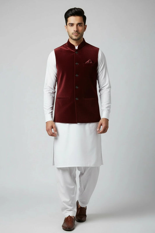 ALMIRA 01 PC WASTCOAT / RED