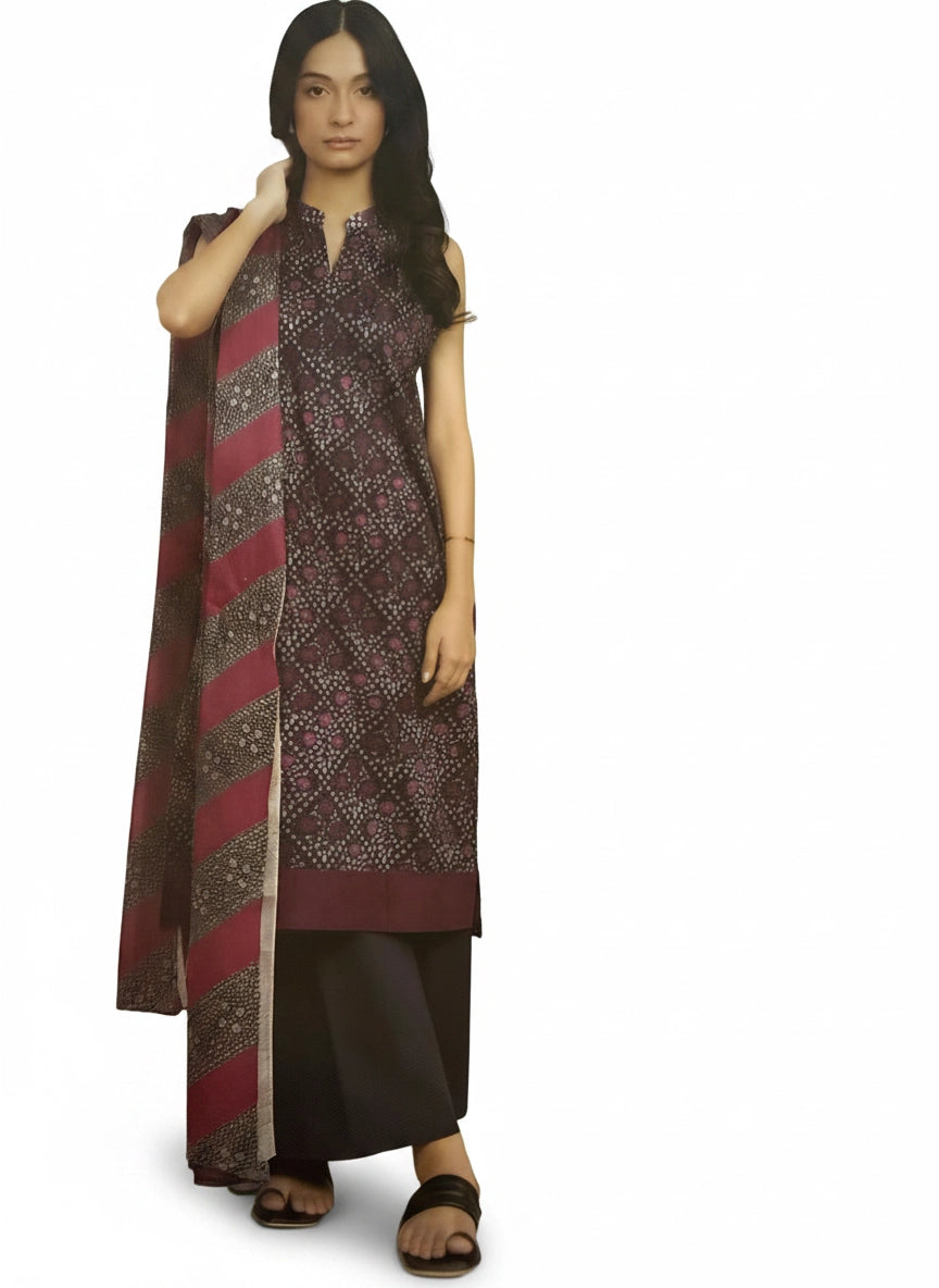 Luxury Lawn Print/Alkaram-56-Black