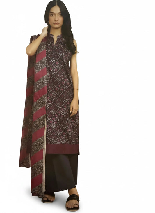 Luxury Lawn Print/Alkaram-56-Black