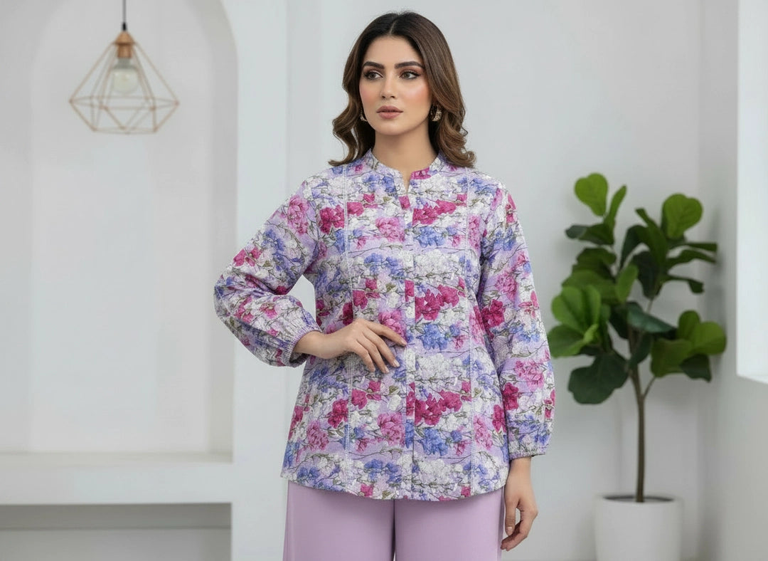 ZELLBURY 02PC STITCH/LILAC-252260