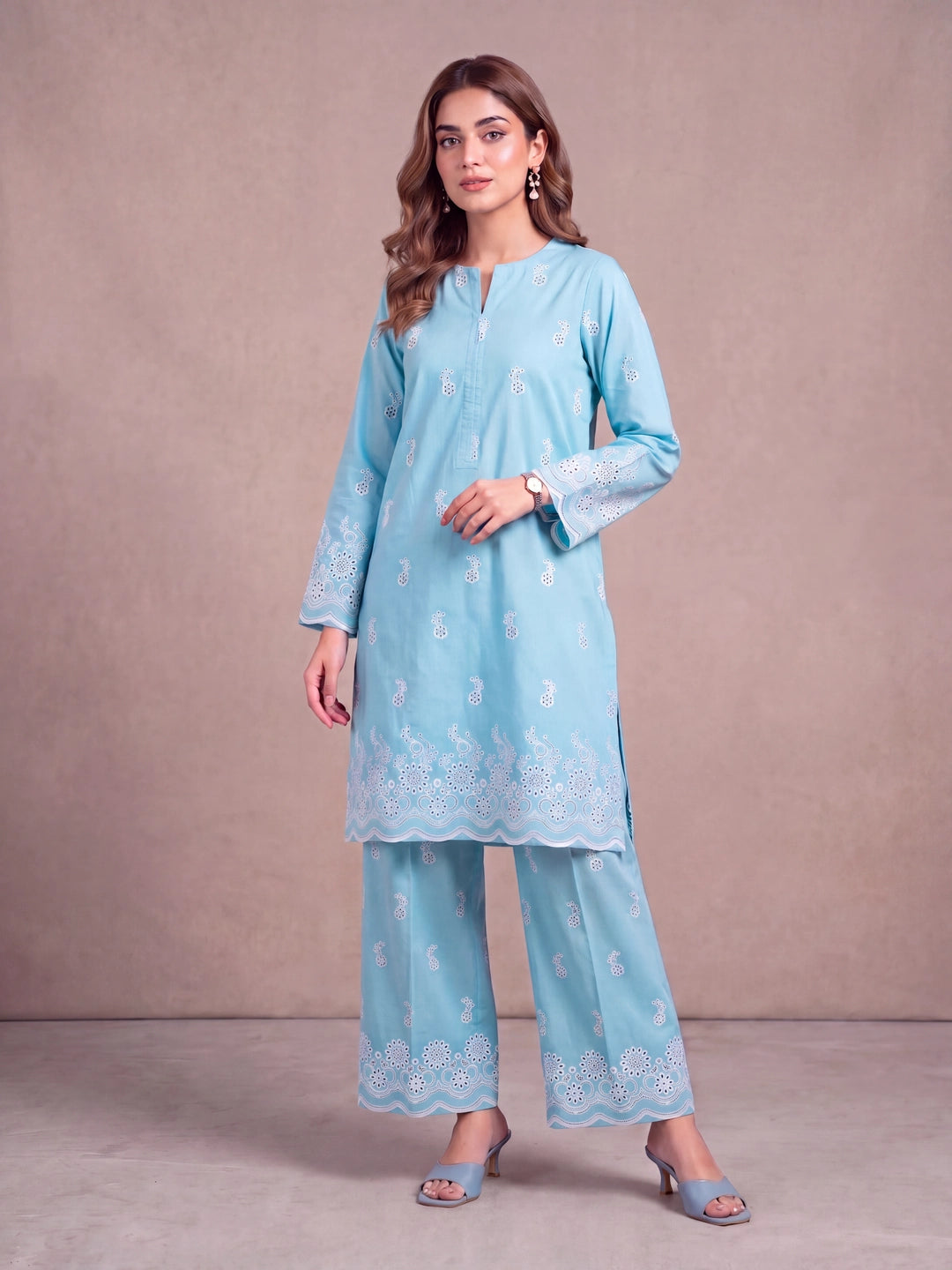 ZELLBURY 02PC STITCH S+T/AQUA-2622365