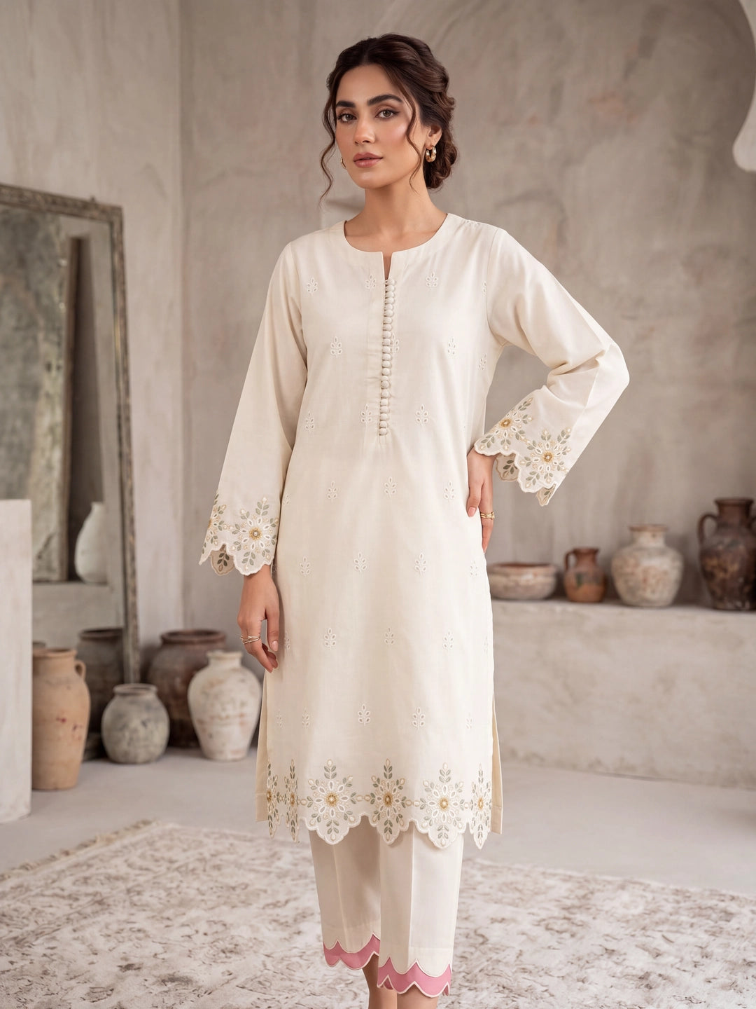 SAYA 02 PC STITCH/OFF WHITE-1053