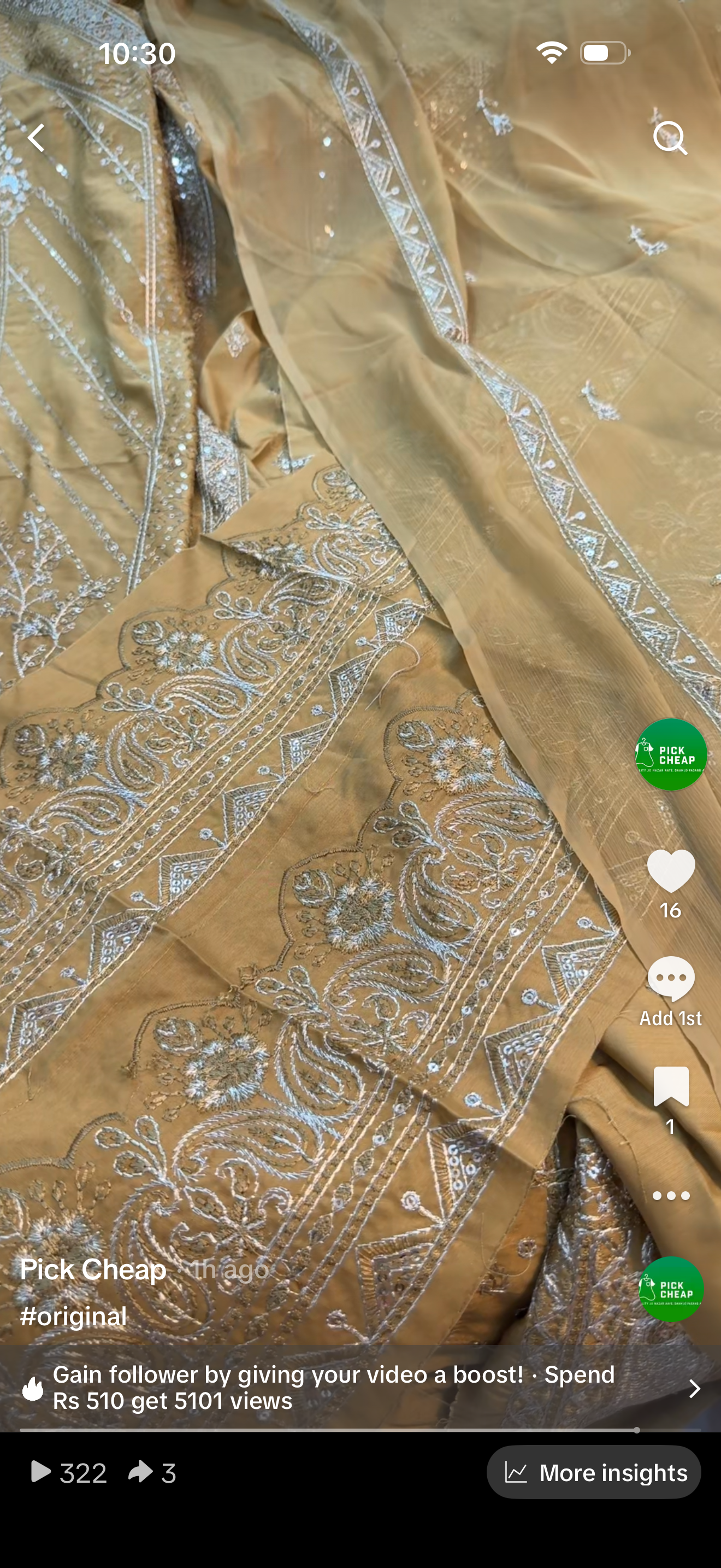 BONANZA SATRANGI 03PC UNSTITCH MEHNDI-14