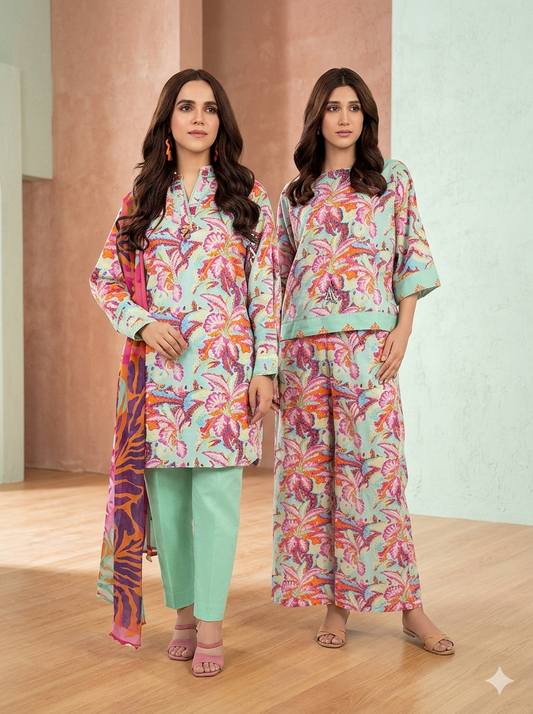 AL KARAM 03PC UNSTITCH PRINTED LAWN/10-25-1-MULTI