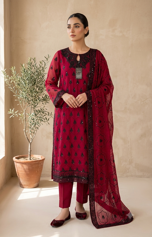 ASIM JOFA 03PC FORMAL LUXURY STITCH/