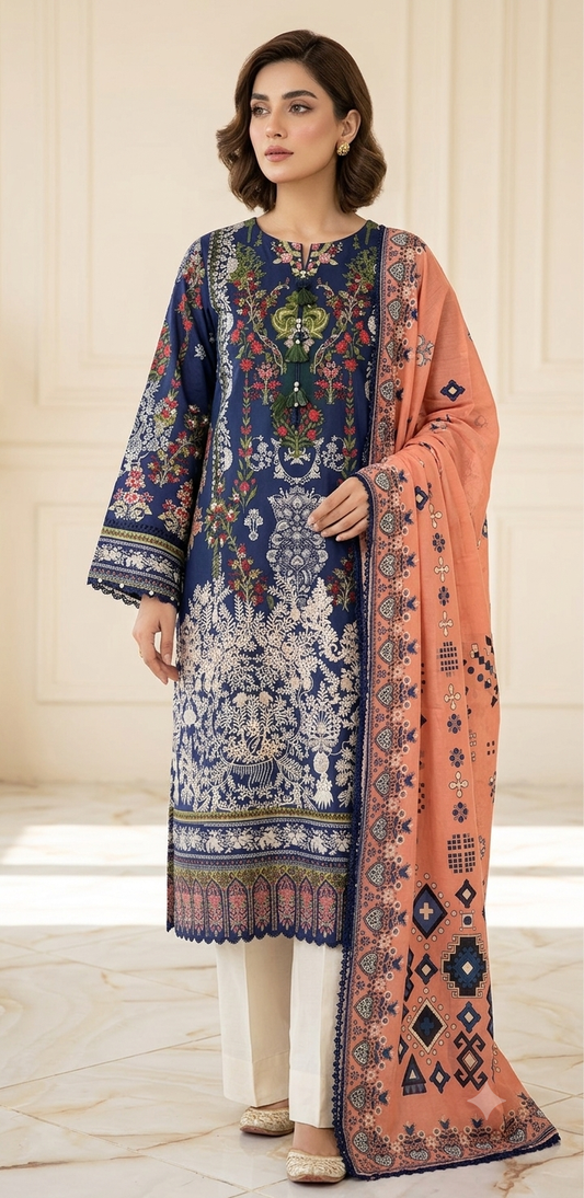 J. 03PC STITCH/ BLUE FLORAL-004