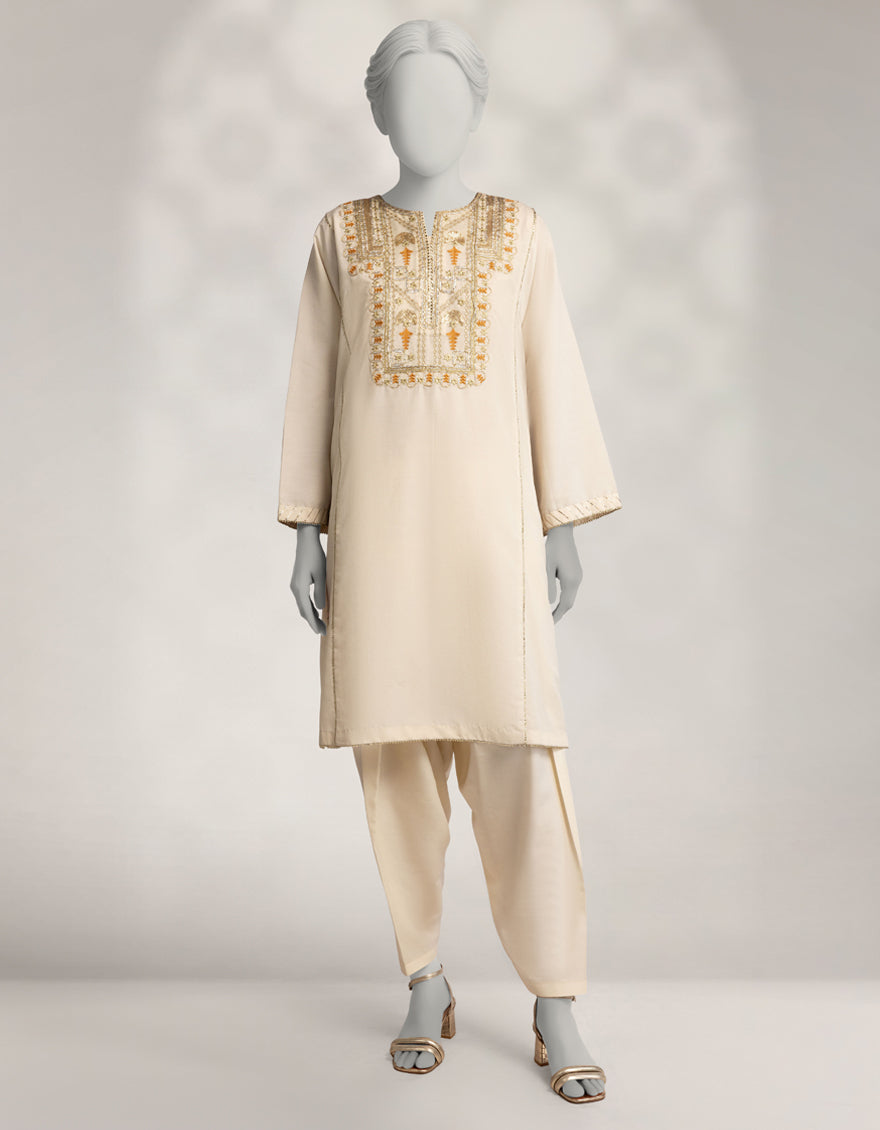 J. 02 PC STITCH SUIT / OFF WHITE-2324