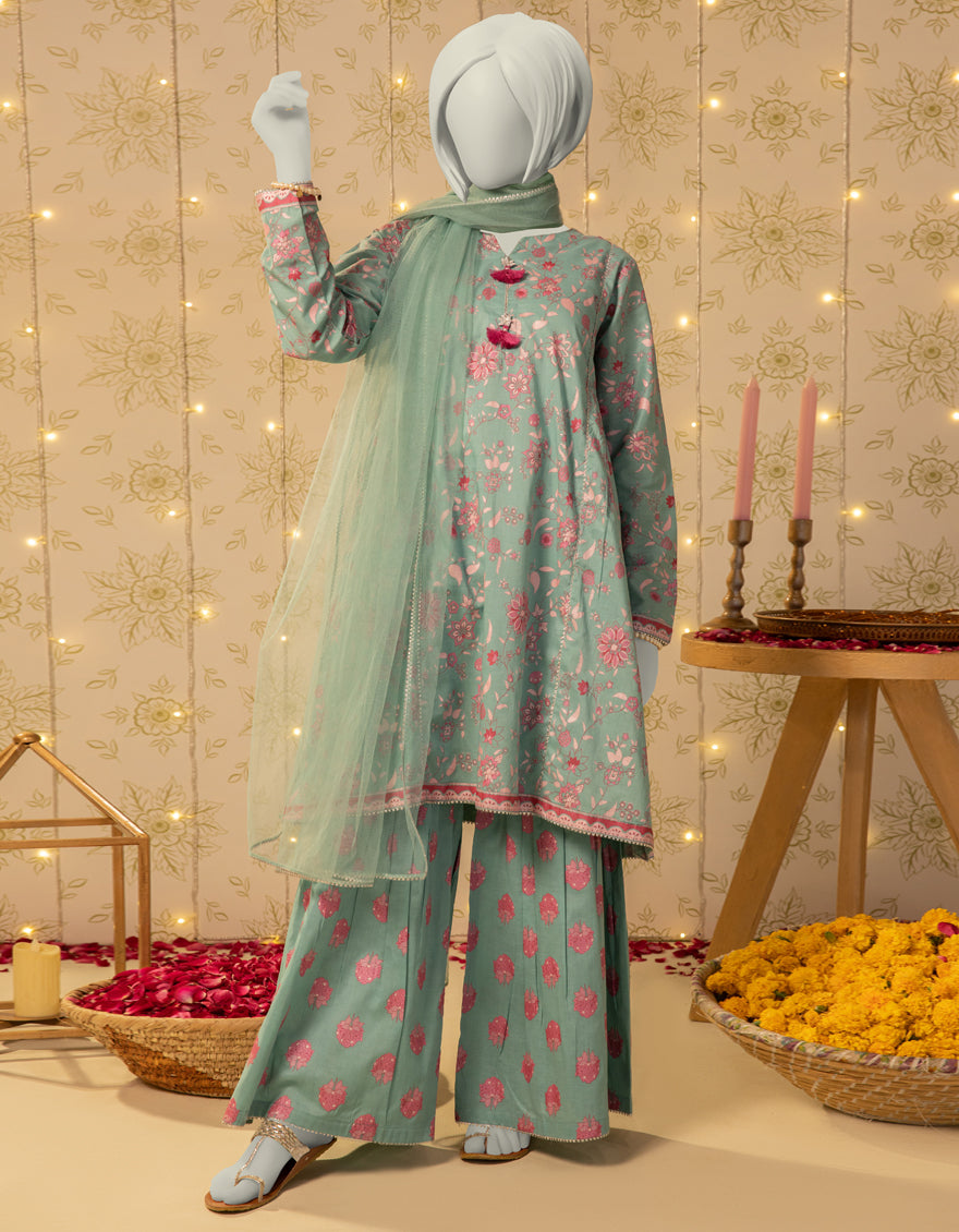 J. 03 PC STITCH SUIT / BLUE -610