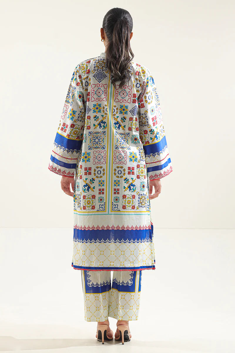 Saya Printed Cotton Stitched 2 Piece (Shirt/Trouser) WP2P-1919