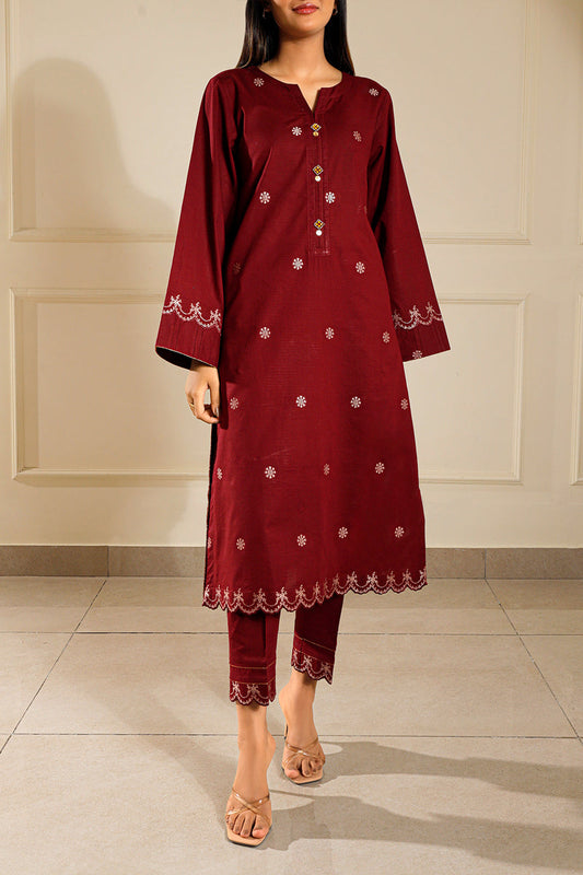 SAYA 02 PC STITCH SUIT / MAROON -864