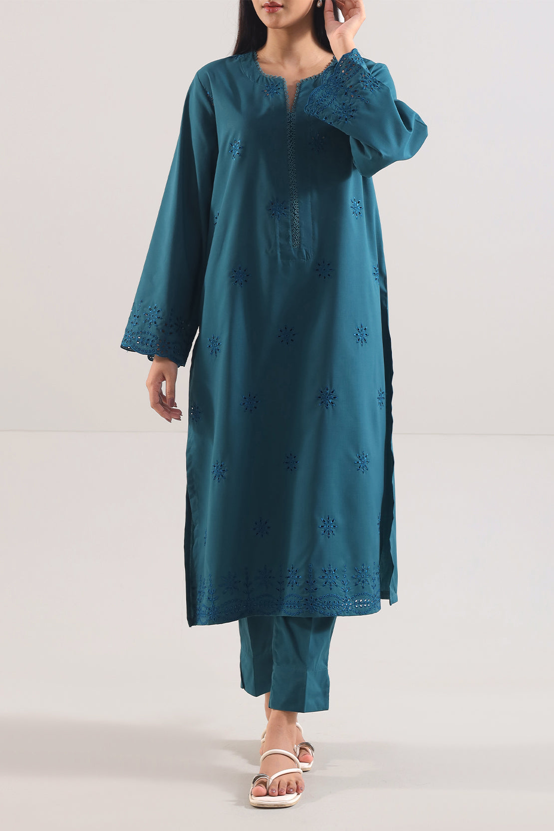 SAYA 02 PC STITCH SUIT /SEA  GREEN