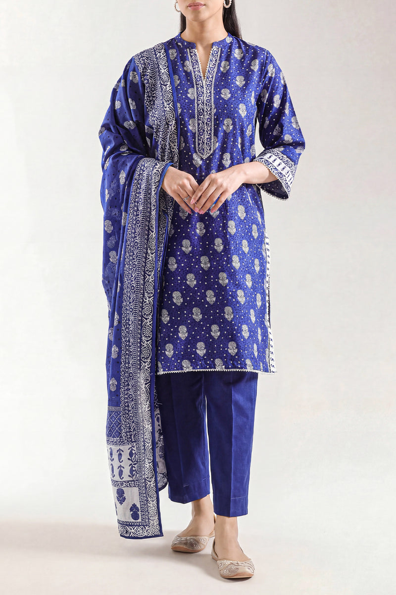 saya 03 pc stitch suit / blue -751