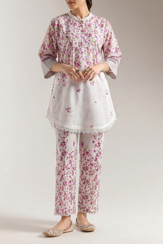 SAYA 02 PC STITCH SUIT / WHITE -2315
