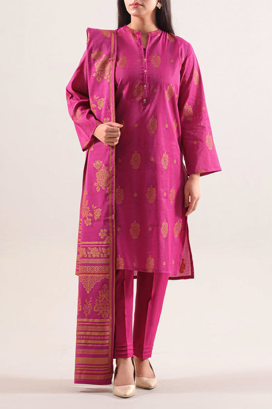 SAYA 02 PC STITCH SHIRT TROUSER / PINK -1036