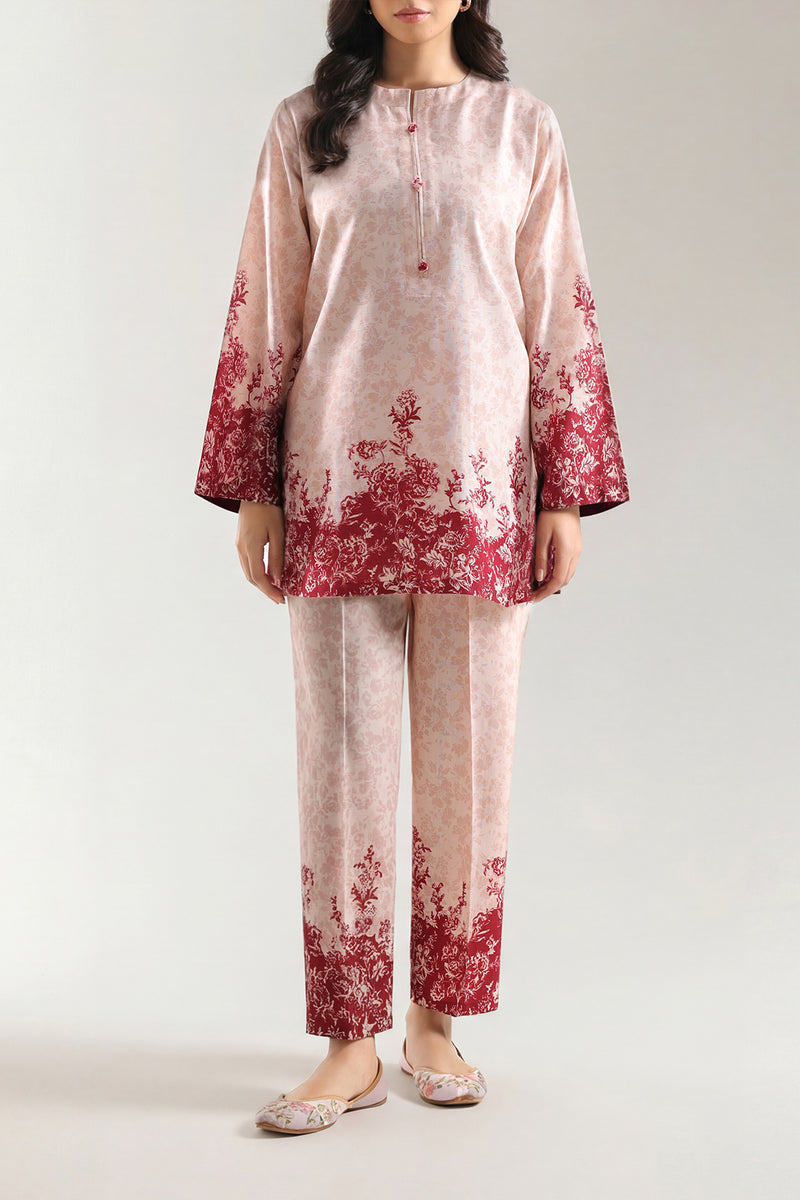 SAYA 02 PC STITCH SUIT / PEACH -2472