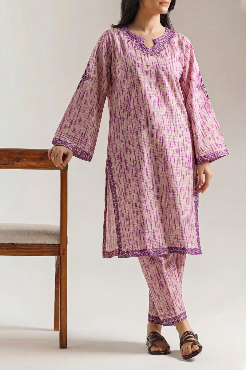 SAYA 02 PC STITCH SUIT / PURPLE -2705